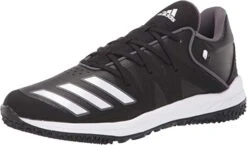 New Adidas Speed Turf Synthetic Baseball Sneaker Size Men's 9.5 Black/White