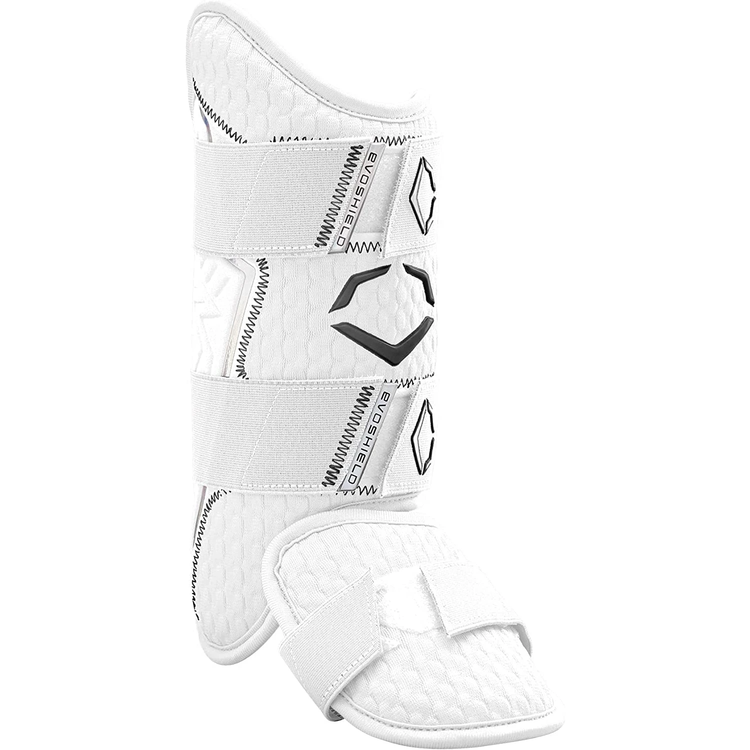 Evoshield PRO-SRZ 2.0 Left Handed Batter's Baseball Softball Leg Guard, White 7 Evoshield PRO-SRZ 2.0 Left Handed Batter's Baseball Softball Leg Guard, White - Image 5