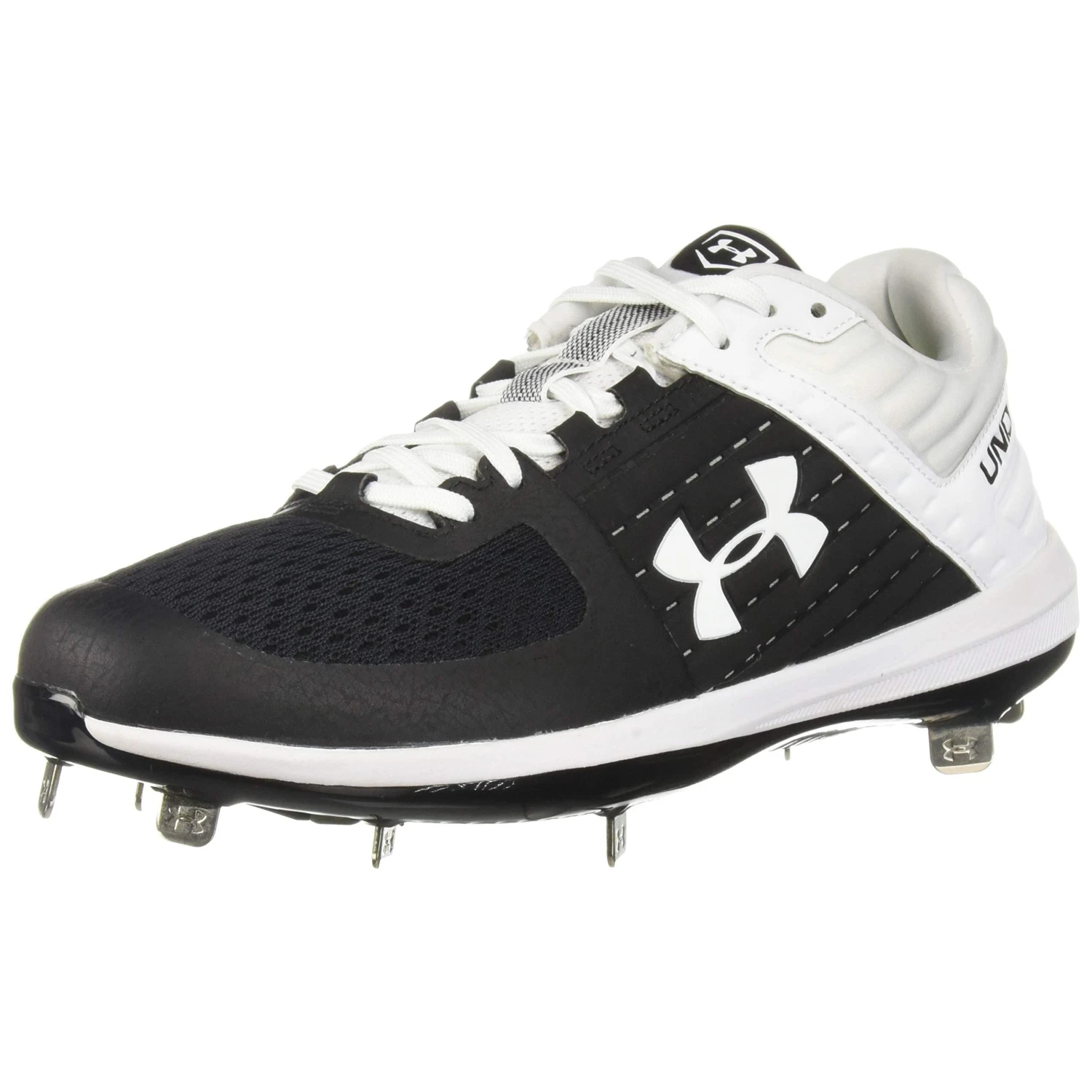 Under Armour Yard Low Men's Baseball Metal Cleats Spikes (Black/White) 3 Under Armour Yard Low Men's Baseball Metal Cleats Spikes (Black/White)