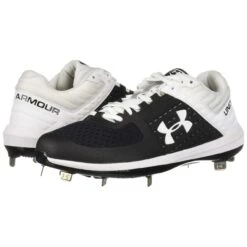 Under Armour Yard Low Men's Baseball Metal Cleats Spikes (Black/White) 15 Under Armour Yard Low Men's Baseball Metal Cleats Spikes (Black/White) -Deals Baseball Store 71x3pi 1wbl