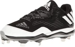 New Adidas Mens 10.5 PowerAlley 4 Baseball Cleat SS Blk/Wht Q16481