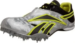 New Reebok Men's Anthem Sprint II Track Shoe Unisex Men 10 Silver/Black/Yellow