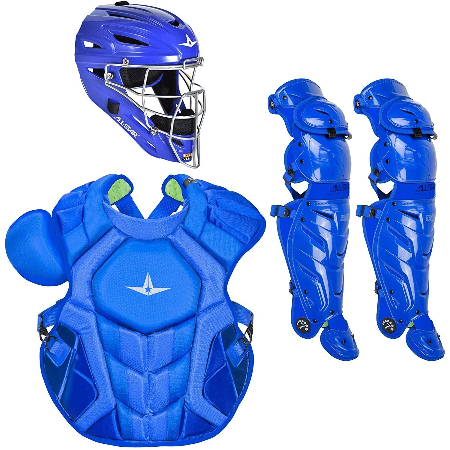 All-Star System7 Axis NOCSAE Adult Solid Color Blocking Baseball Catchers Set (Royal) 3 All-Star System7 Axis NOCSAE Adult Solid Color Blocking Baseball Catchers Set (Royal)