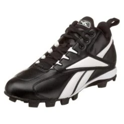 New Reebok Vero FL MR Mid Cleats Mens 10.5 Black/White Baseball Molded