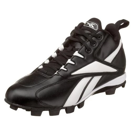 New Reebok Vero FL MR Mid Cleats Mens 10.5 Black/White Baseball Molded 3 New Reebok Vero FL MR Mid Cleats Mens 10.5 Black/White Baseball Molded