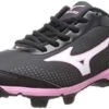 New Mizuno Finch Franchise 5 320456 Softball Cleats Womens 6 Black/Pink 2 New Mizuno Finch Franchise 5 320456 Softball Cleats Womens 6 Black/Pink -Deals Baseball Store 9013