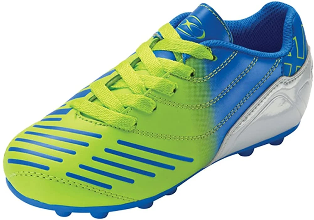 New Xara Velocity Soccer Cleat Size 5.5 Green/Royal Synthetic Rubber Sole 3 New Xara Velocity Soccer Cleat Size 5.5 Green/Royal Synthetic Rubber Sole