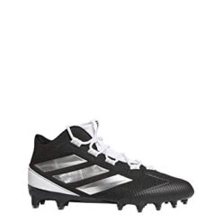 New Adidas Freak Carbon Mid Sz Mn 12 Football Molded Cleat Black/White/Silver