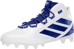New Adidas Freak Carbon Mid Sz Mn 14 Football Molded Cleat White/Royal