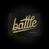 Warstic BATTLE LOGO (BLACK/GOLD) STICKER
