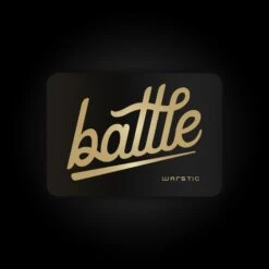 Warstic BATTLE LOGO (BLACK/GOLD) STICKER