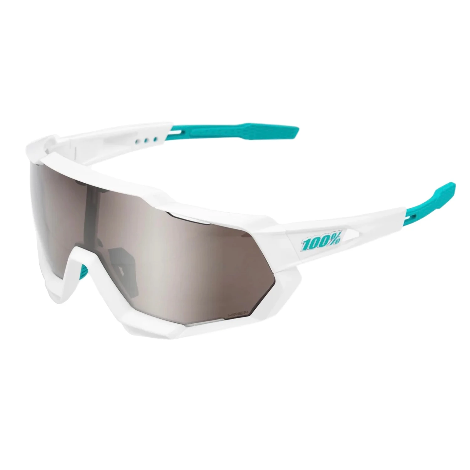 100% Speedtrap Xtreme Sports Performance Sunglasses W Interchangeable Lenses, Bora Hans Grohe Team White - Hiper Silver Mirror Lens 3 100% Speedtrap Xtreme Sports Performance Sunglasses W Interchangeable Lenses, Bora Hans Grohe Team White - Hiper Silver Mirror Lens