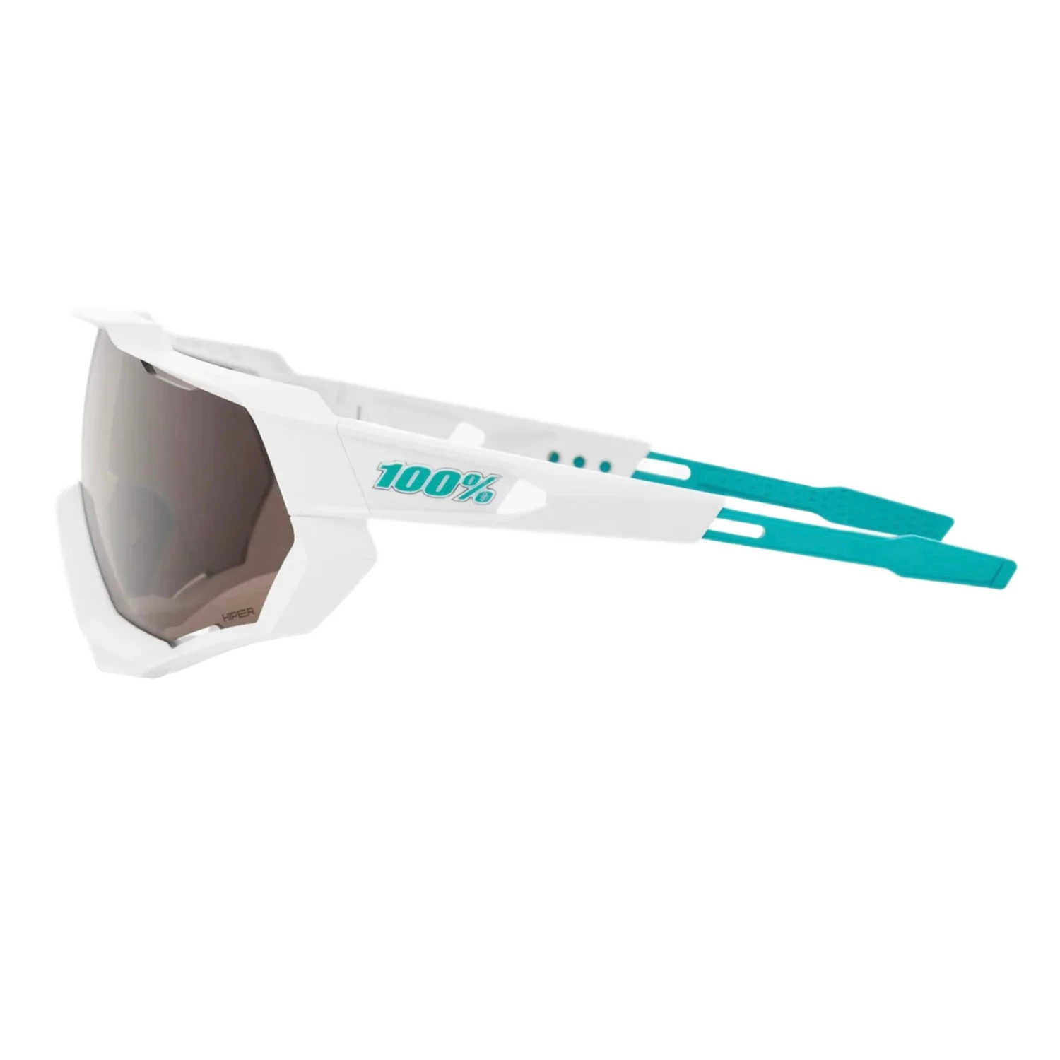 100% Speedtrap Xtreme Sports Performance Sunglasses W Interchangeable Lenses, Bora Hans Grohe Team White - Hiper Silver Mirror Lens 5 100% Speedtrap Xtreme Sports Performance Sunglasses W Interchangeable Lenses, Bora Hans Grohe Team White - Hiper Silver Mirror Lens - Image 3