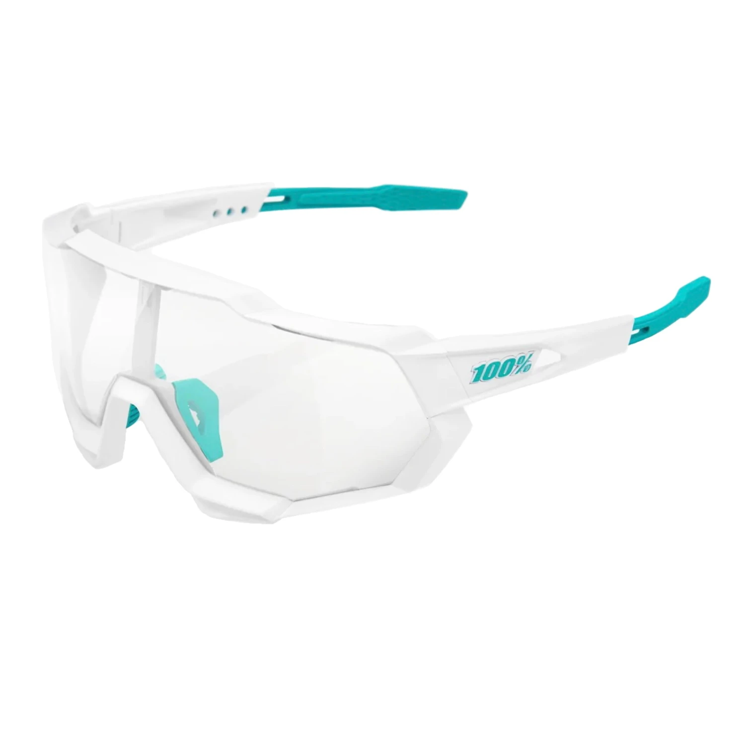 100% Speedtrap Xtreme Sports Performance Sunglasses W Interchangeable Lenses, Bora Hans Grohe Team White - Hiper Silver Mirror Lens 4 100% Speedtrap Xtreme Sports Performance Sunglasses W Interchangeable Lenses, Bora Hans Grohe Team White - Hiper Silver Mirror Lens - Image 2