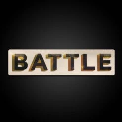 Warstic BATTLE BOLD (BLACK/GOLD) STICKER