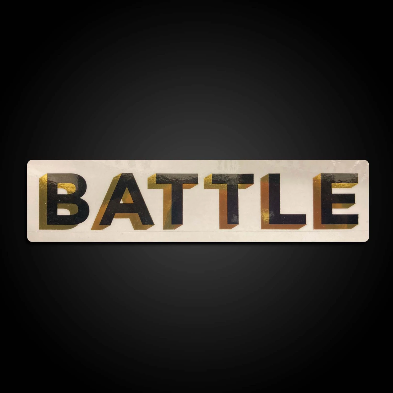 Warstic BATTLE BOLD (BLACK/GOLD) STICKER 3 Warstic BATTLE BOLD (BLACK/GOLD) STICKER