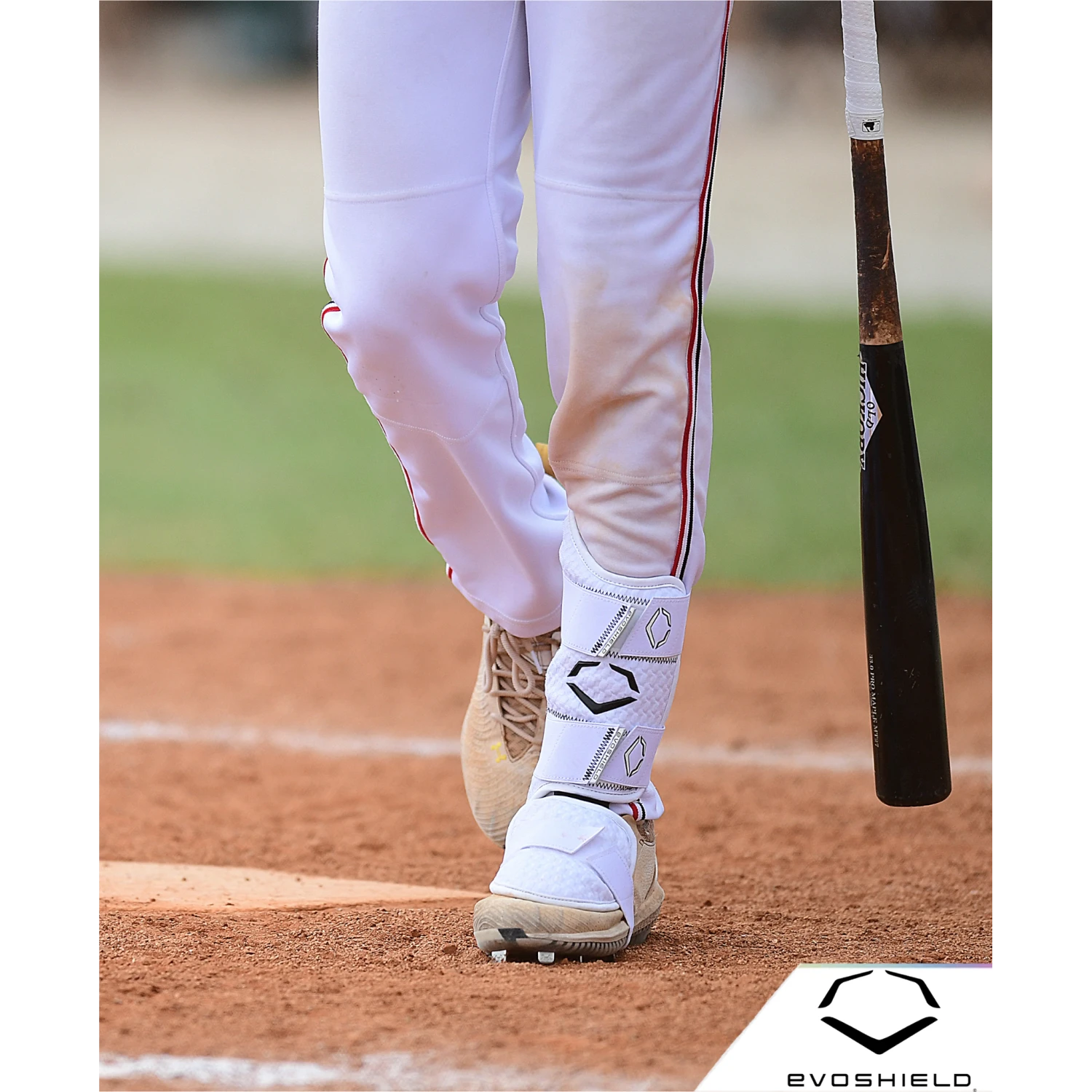 Evoshield PRO-SRZ 2.0 Left Handed Batter's Baseball Softball Leg Guard, White 13 Evoshield PRO-SRZ 2.0 Left Handed Batter's Baseball Softball Leg Guard, White - Image 11