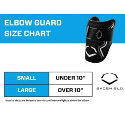 EvoShield PRO-SRZ 2.0 Batter's Baseball Softball Elbow Guard (Black) 23 EvoShield PRO-SRZ 2.0 Batter's Baseball Softball Elbow Guard (Black) -Deals Baseball Store EvoShield Size Chart Elbow Guard Black