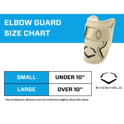 EvoShield PRO-SRZ 2.0 Batter's Baseball Softball Elbow Guard (Sand) 20 EvoShield PRO-SRZ 2.0 Batter's Baseball Softball Elbow Guard (Sand) -Deals Baseball Store EvoShield Size Chart Elbow Guard Sand