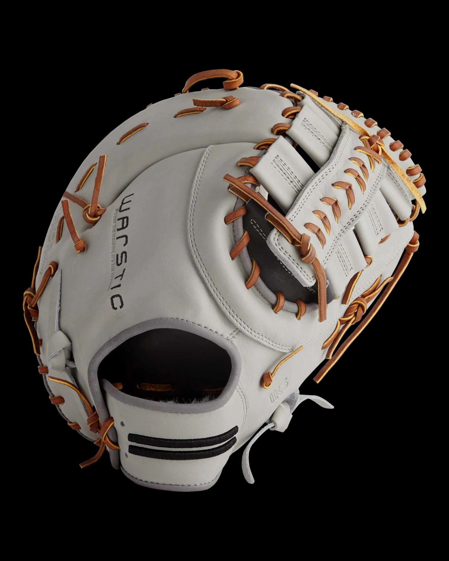 Warstic IK3 SERIES JAPANESE KIP FIRST BASE MITT- GRAY WOLF STYLE 3 Warstic IK3 SERIES JAPANESE KIP FIRST BASE MITT- GRAY WOLF STYLE