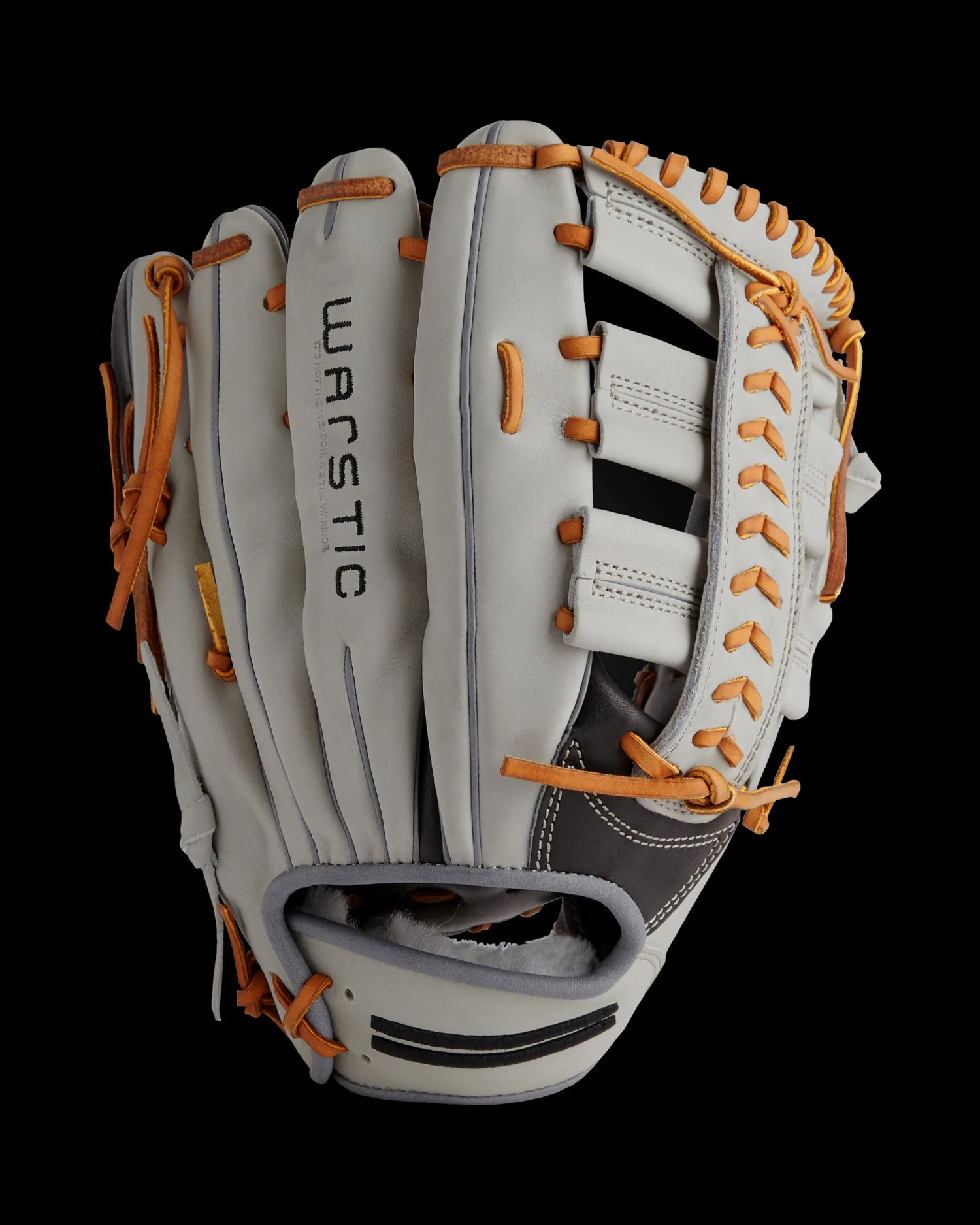 Warstic IK3 SERIES JAPANESE KIP OUTFIELD GLOVE- GRAY WOLF STYLE 3 Warstic IK3 SERIES JAPANESE KIP OUTFIELD GLOVE- GRAY WOLF STYLE
