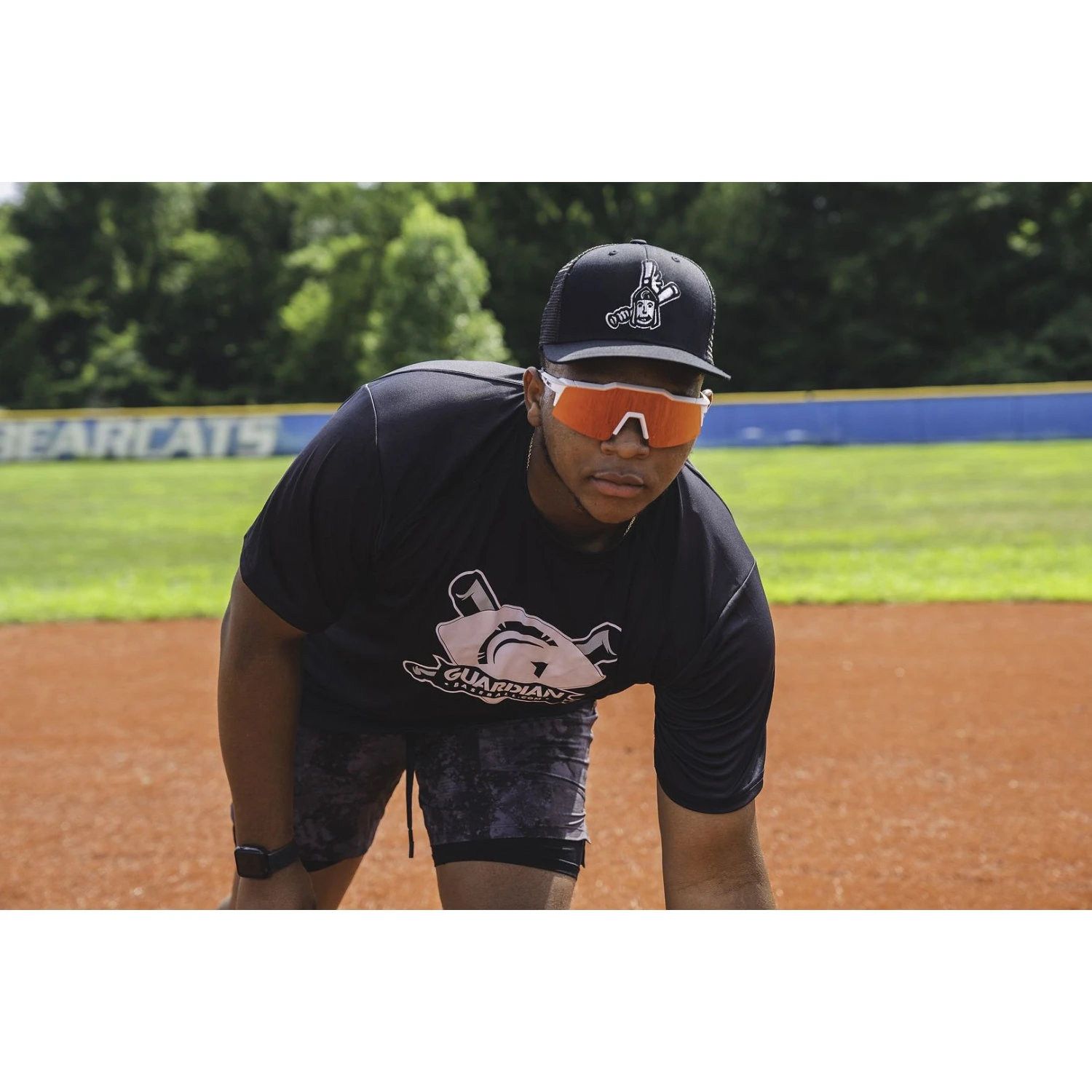 Guardian Baseball HC5 Performance Trucker Snapback Hat (Black-White Gary 3-D Logo) 6 Guardian Baseball HC5 Performance Trucker Snapback Hat (Black-White Gary 3-D Logo) - Image 4