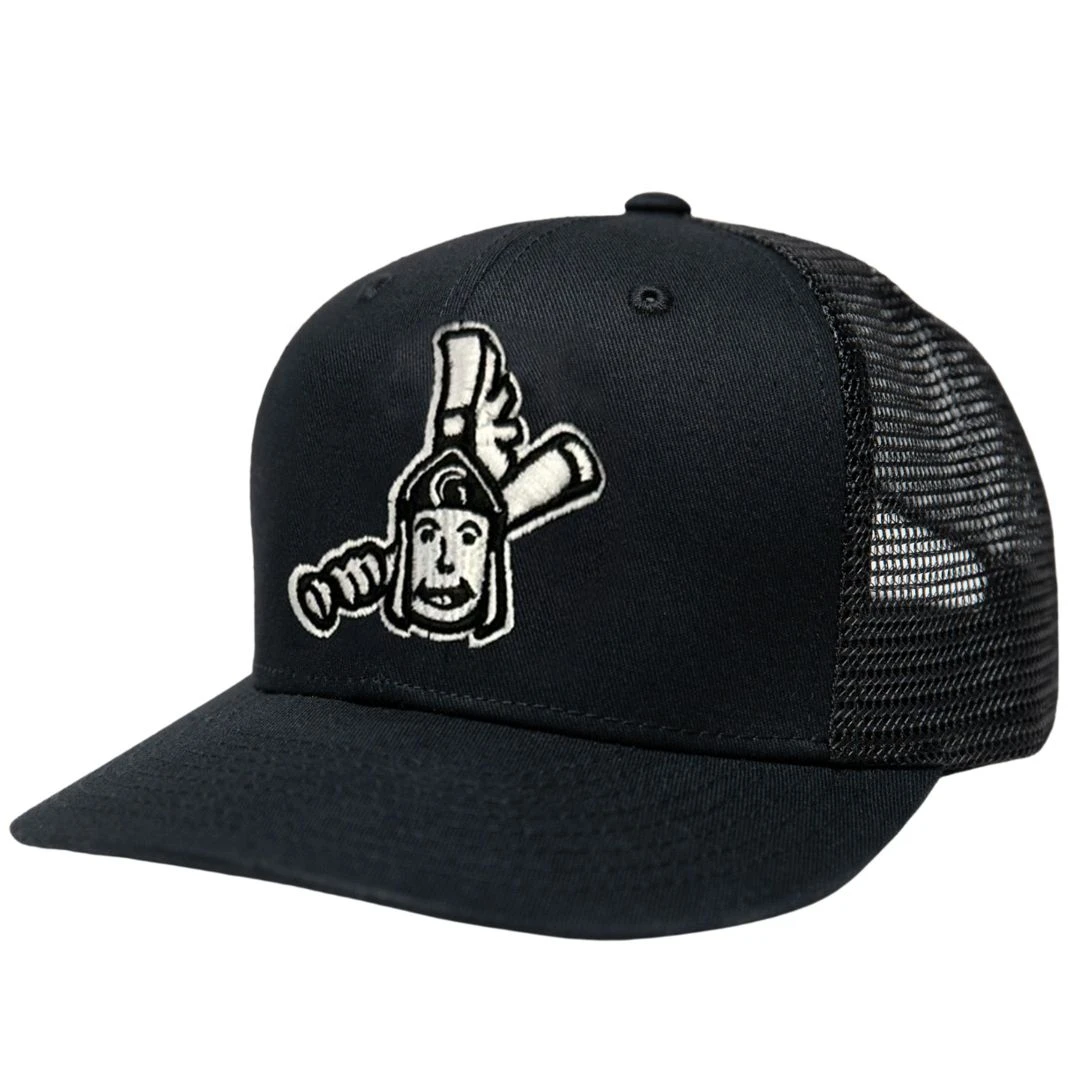 Guardian Baseball HC5 Performance Trucker Snapback Hat (Black-White Gary 3-D Logo) 3 Guardian Baseball HC5 Performance Trucker Snapback Hat (Black-White Gary 3-D Logo)