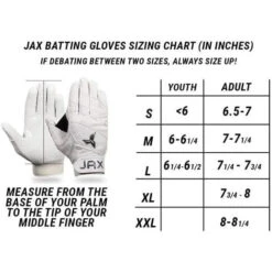 Jax Batting Gloves Adult Pro Model Batting Gloves (Lunar Grey) 15 Jax Batting Gloves Adult Pro Model Batting Gloves (Lunar Grey) -Deals Baseball Store JAX PROMODELYTH LUNGR 4