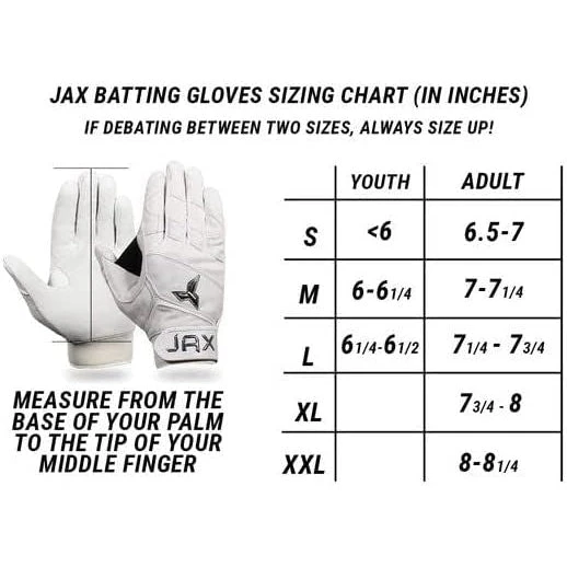 Jax Batting Gloves Adult Pro Model Batting Gloves (Lunar Grey) 9 Jax Batting Gloves Adult Pro Model Batting Gloves (Lunar Grey) - Image 7
