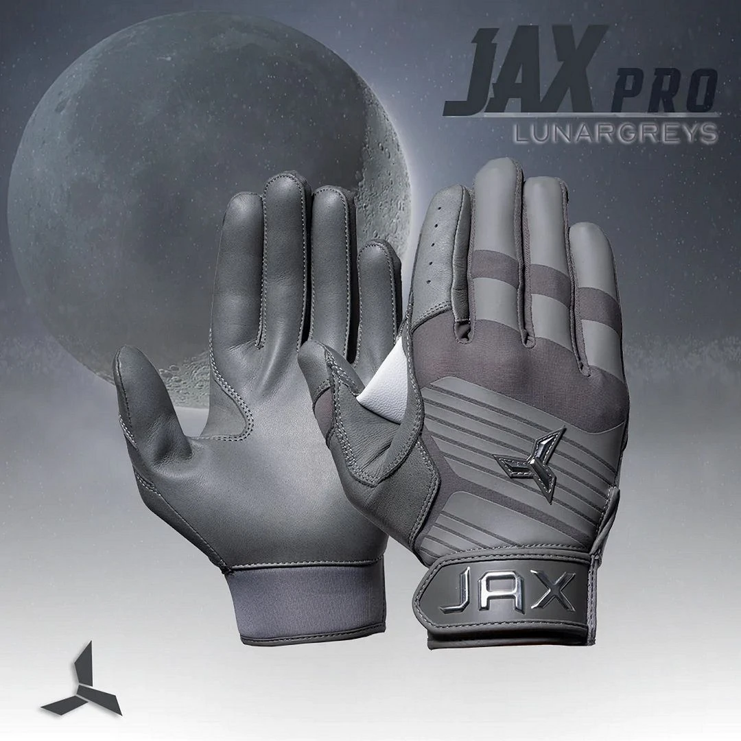 Jax Batting Gloves Adult Pro Model Batting Gloves (Lunar Grey) 5 Jax Batting Gloves Adult Pro Model Batting Gloves (Lunar Grey) - Image 3