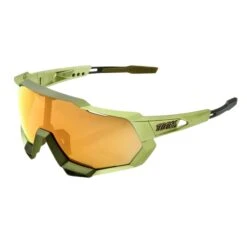 100% Speedtrap Xtreme Sports Performance Sunglasses W Interchangeable Lenses, Matte Metallic Viperidae - Bronze Multilayer Mirror