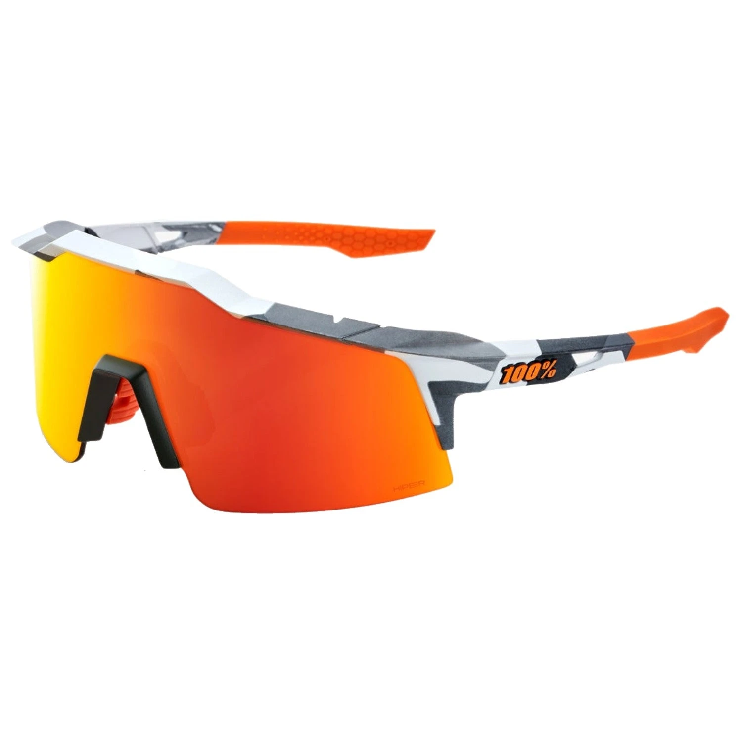 100% Speedcraft SL Performance Vented Baseball Sport Sunglasses (Soft Tact Grey Camo-HiPER Red Multilayer Mirror Lens) 3 100% Speedcraft SL Performance Vented Baseball Sport Sunglasses (Soft Tact Grey Camo-HiPER Red Multilayer Mirror Lens)