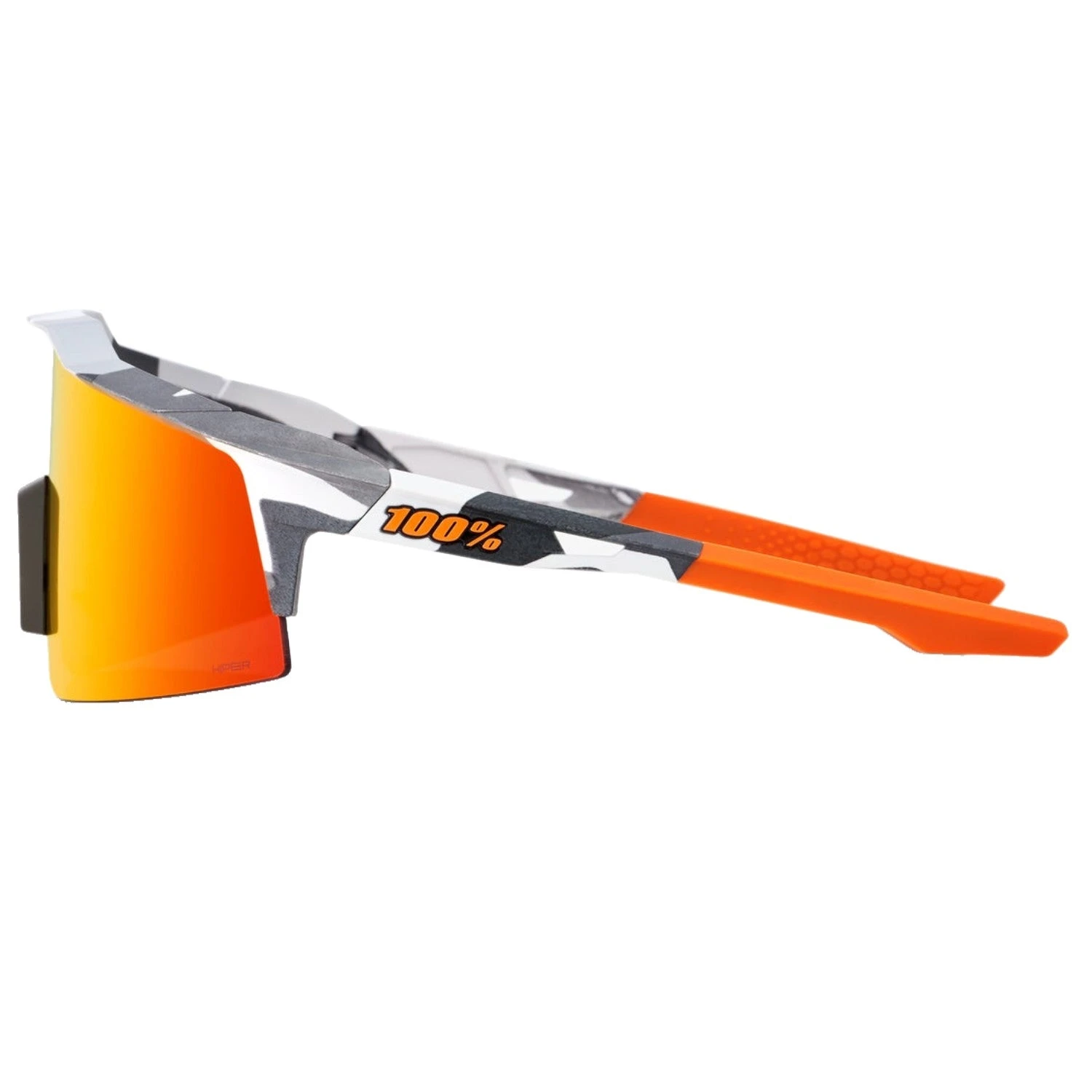 100% Speedcraft SL Performance Vented Baseball Sport Sunglasses (Soft Tact Grey Camo-HiPER Red Multilayer Mirror Lens) 5 100% Speedcraft SL Performance Vented Baseball Sport Sunglasses (Soft Tact Grey Camo-HiPER Red Multilayer Mirror Lens) - Image 3