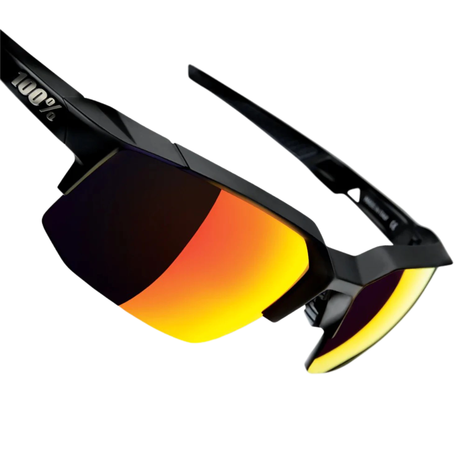 100% Speedcoupe Sport And Cycling Performance Baseball Sunglasses Mutilayer Mirror Lens (Black/Red) 5 100% Speedcoupe Sport And Cycling Performance Baseball Sunglasses Mutilayer Mirror Lens (Black/Red) - Image 3