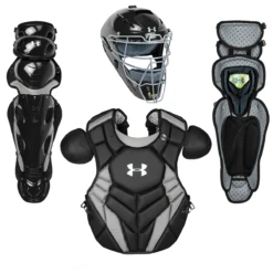 Under Armour Pro 4 NOCSAE Catcher's Equipment Gear Set Intermediate (Black)