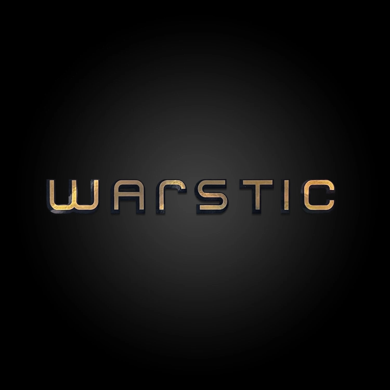 WARSTIC (BLACK/GOLD) STICKER 3 WARSTIC (BLACK/GOLD) STICKER
