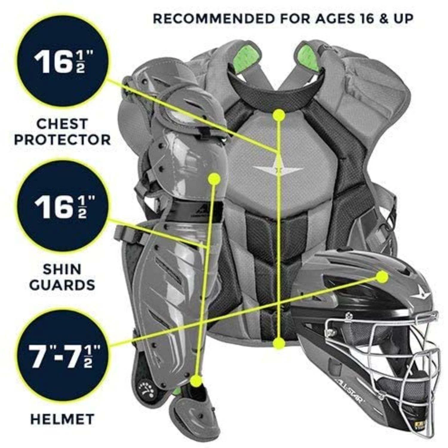 All-Star System 7 Axis Adult Catchers Gear, USA 5 All-Star System 7 Axis Adult Catchers Gear, USA - Image 3