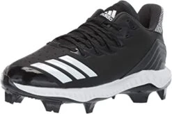 New Adidas Women's Icon Bounce TPU 6.5 Black/White AQ0175 Molded Softball Cleats