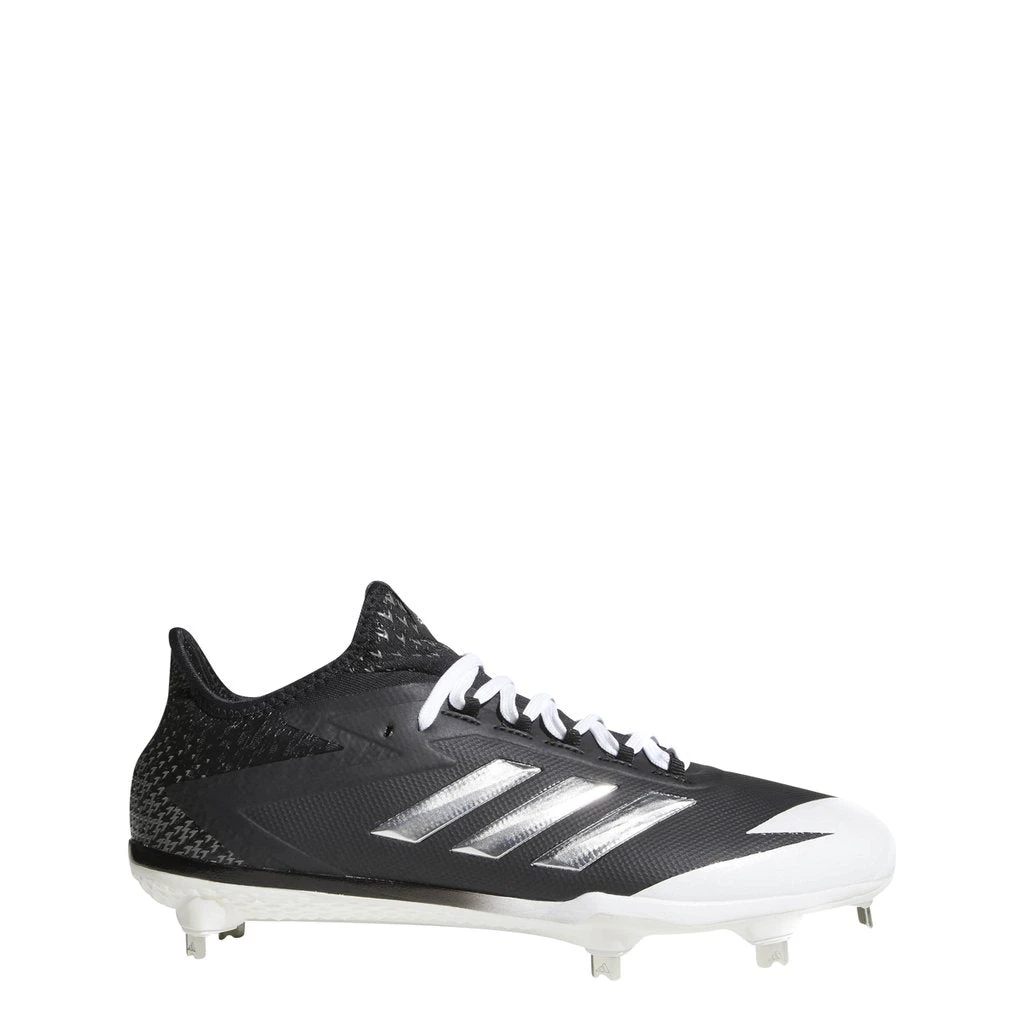 New Adidas Afterburner 4 Men's 10 Metal Baseball Cleats Black/Silver - CG4782 3 New Adidas Afterburner 4 Men's 10 Metal Baseball Cleats Black/Silver - CG4782