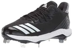 New Adidas Women's Icon Bounce Size 11 Black/White Softball Metal Cleats