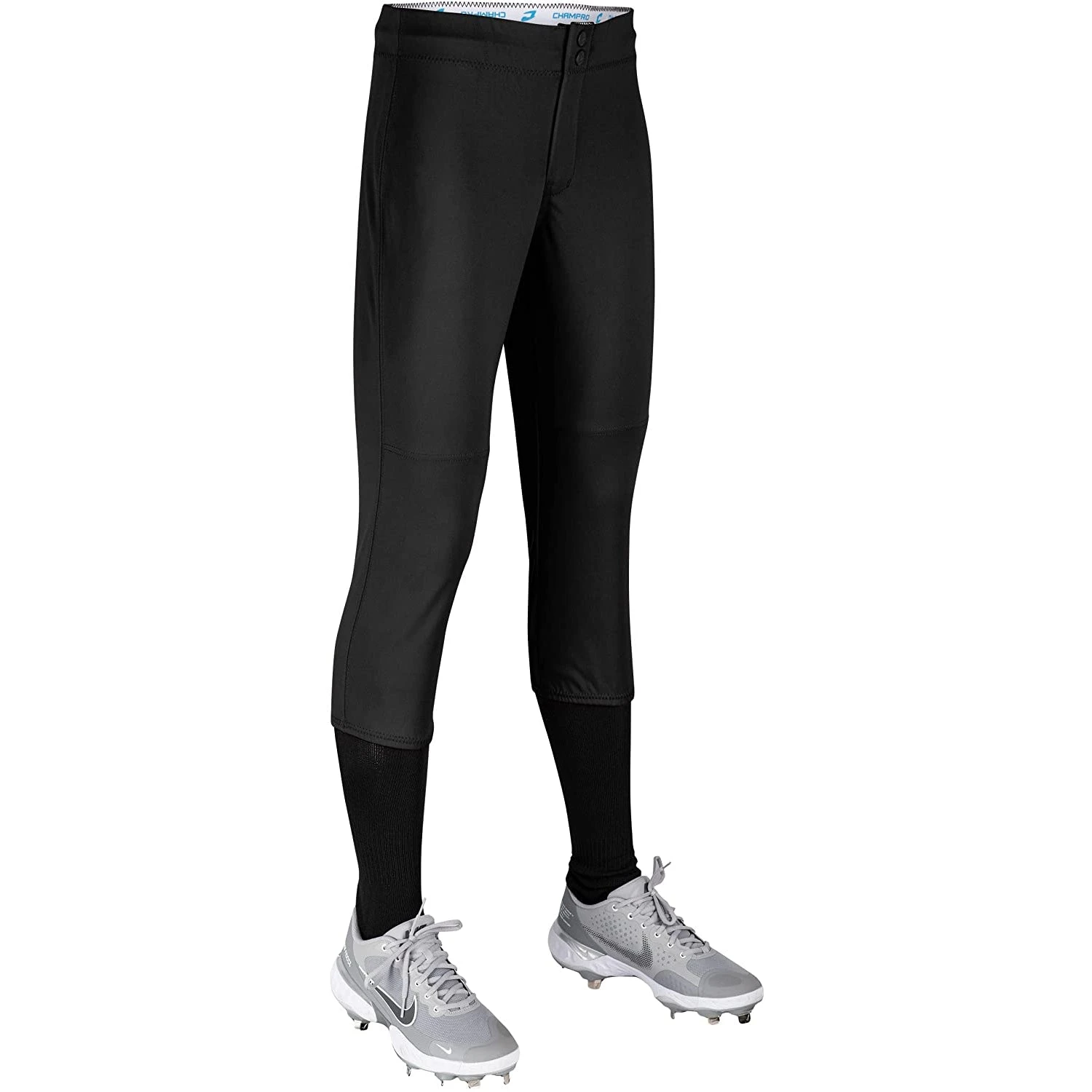 Champro Fireball Youth Fastpitch Softball Knickers W/ Reinforced Double-Ply Knee (Black) 4 Champro Fireball Youth Fastpitch Softball Knickers W/ Reinforced Double-Ply Knee (Black) - Image 2