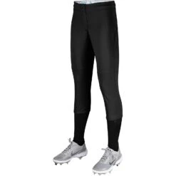 Champro Fireball Youth Fastpitch Softball Knickers W/ Reinforced Double-Ply Knee (Black)