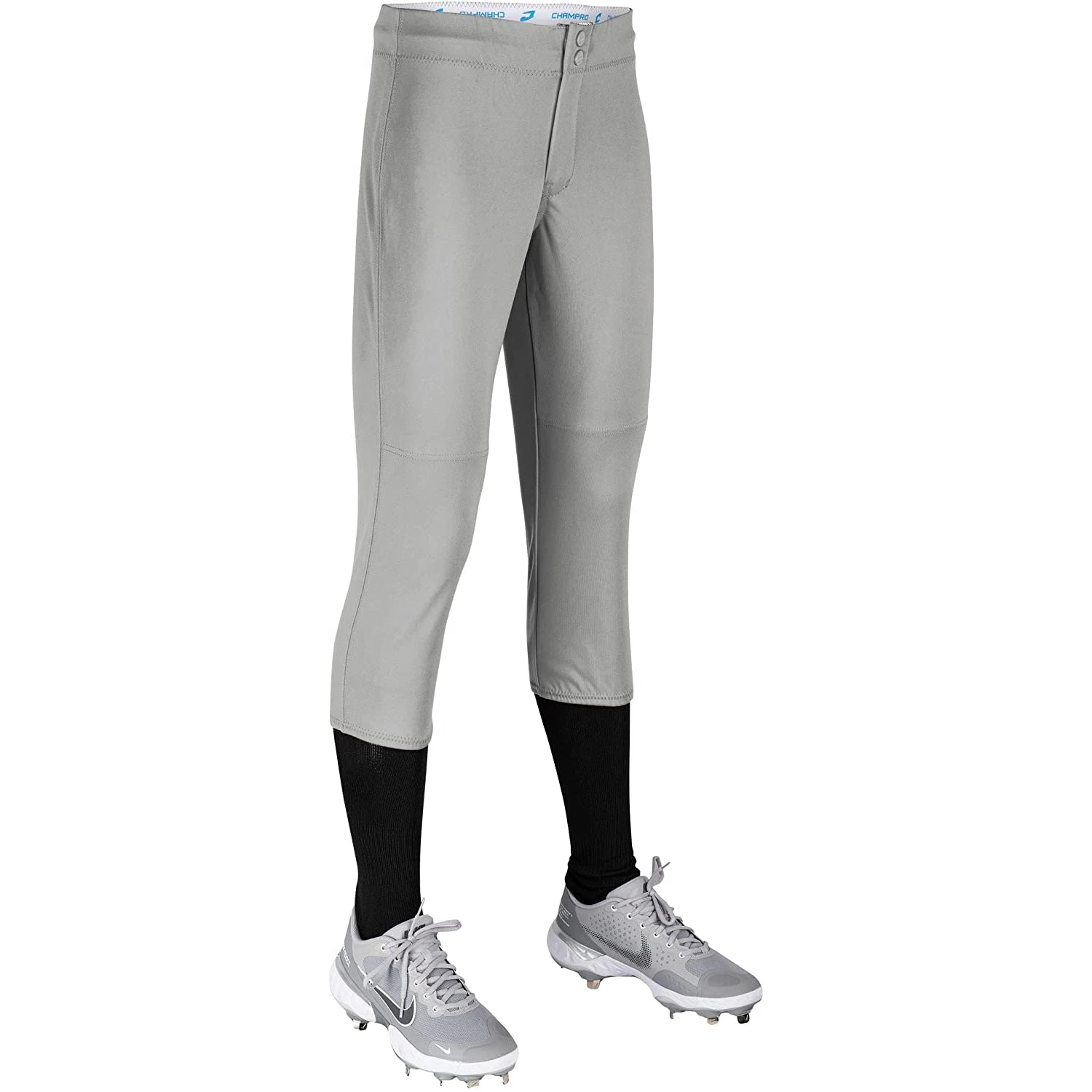 Champro Fireball Womens Fastpitch Softball Knickers W/ Reinforced Double-Ply Knee (Gray) 4 Champro Fireball Womens Fastpitch Softball Knickers W/ Reinforced Double-Ply Knee (Gray) - Image 2