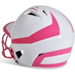Champro Rise Pro Fastpitch Softball Batting Helmet W/ Facemask (White/Pink) 12 Champro Rise Pro Fastpitch Softball Batting Helmet W/ Facemask (White/Pink) -Deals Baseball Store cha prorishlmtmask hxfpg2opj whpk 3