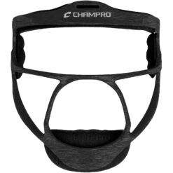 Champro Rampage Defensive Fielders Fastpitch Softball Face Mask Ultra Lightweight Heather (Black)
