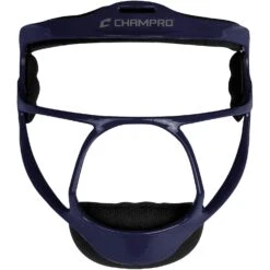 Champro Rampage Defensive Fielders Fastpitch Softball Adult Face Mask Ultra Lightweight (Navy)