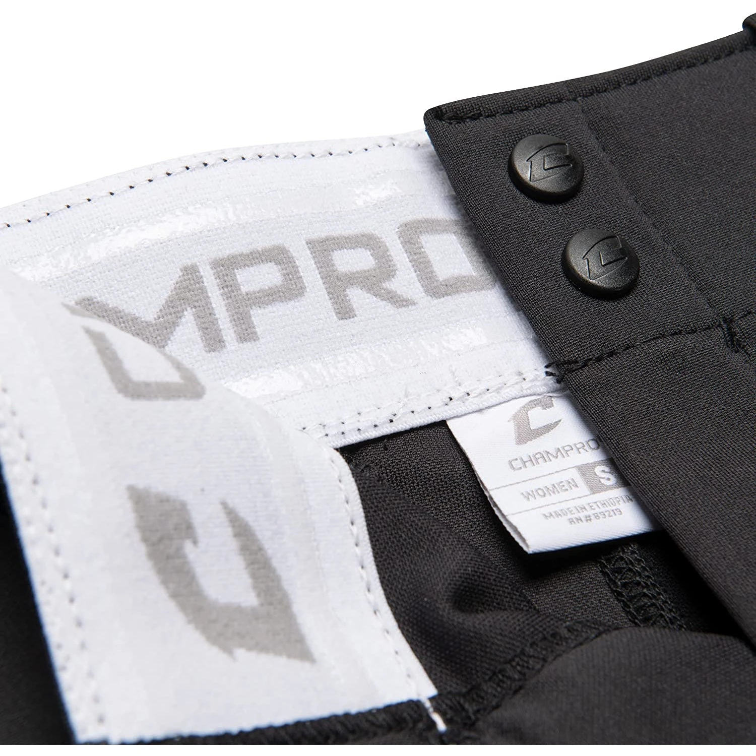 Champro Tournament Traditional Low Rise Girls Fastpitch Softball Pants W/ Braid (Black/Pink) 10 Champro Tournament Traditional Low Rise Girls Fastpitch Softball Pants W/ Braid (Black/Pink) - Image 8