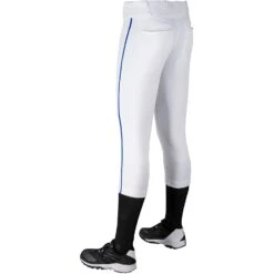 Champro Tournament Traditional Low Rise Womens Fastpitch Pants W/ Braid (White/Royal) 14 Champro Tournament Traditional Low Rise Womens Fastpitch Pants W/ Braid (White/Royal) -Deals Baseball Store champro tournament lowrise pants whro 3