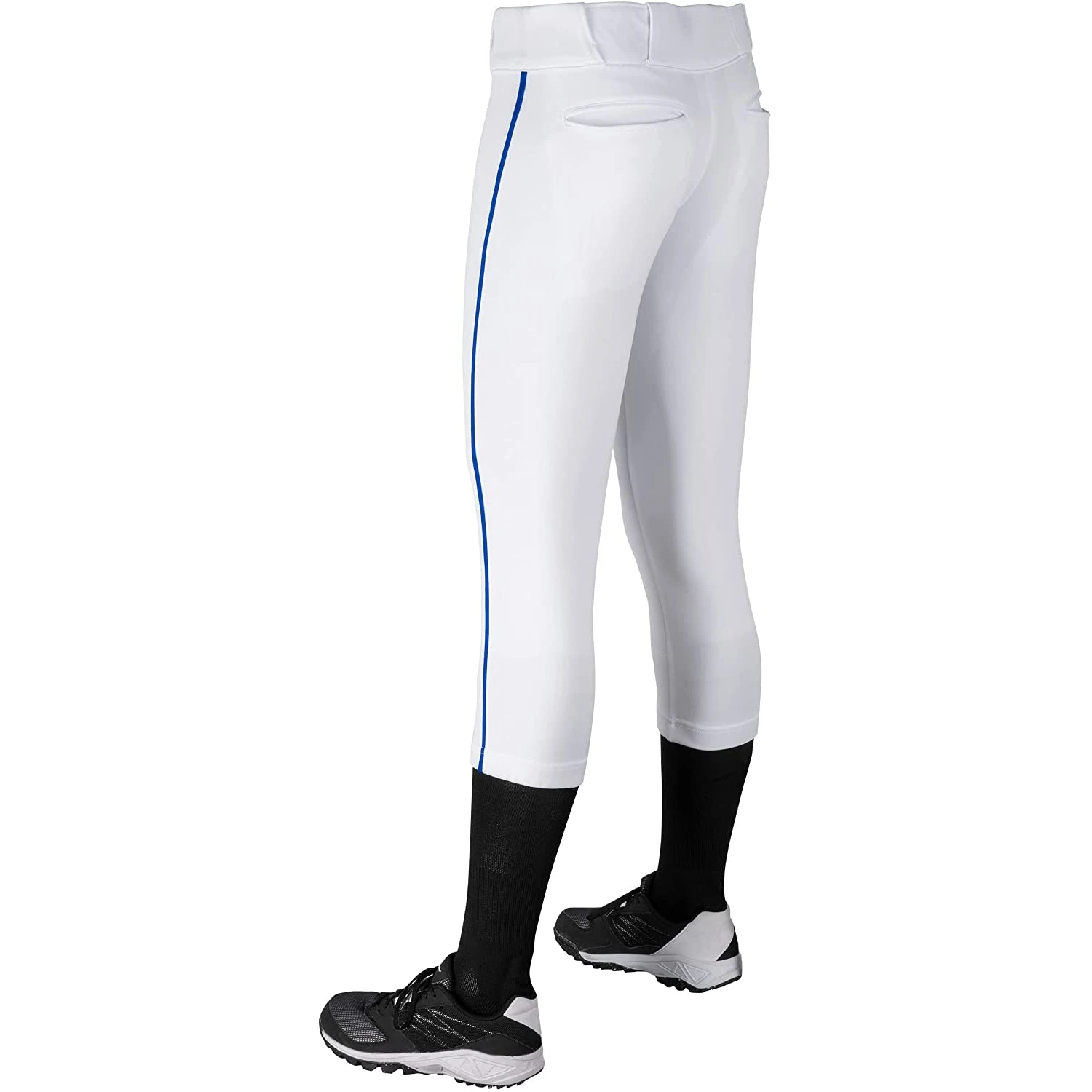 Champro Tournament Traditional Low Rise Womens Fastpitch Pants W/ Braid (White/Royal) 5 Champro Tournament Traditional Low Rise Womens Fastpitch Pants W/ Braid (White/Royal) - Image 3