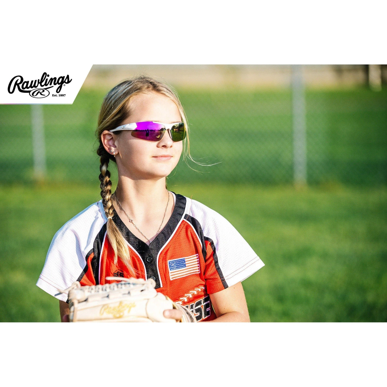 RAWLINGS Youth Sports Baseball Sunglasses Durable 100% UV Poly Lens, Shielded Lens (White/Mint) 6 RAWLINGS Youth Sports Baseball Sunglasses Durable 100% UV Poly Lens, Shielded Lens (White/Mint) - Image 4